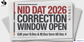 NID DAT 2026 Application Correction Window Opens, Exams on December 21; Check Details Here